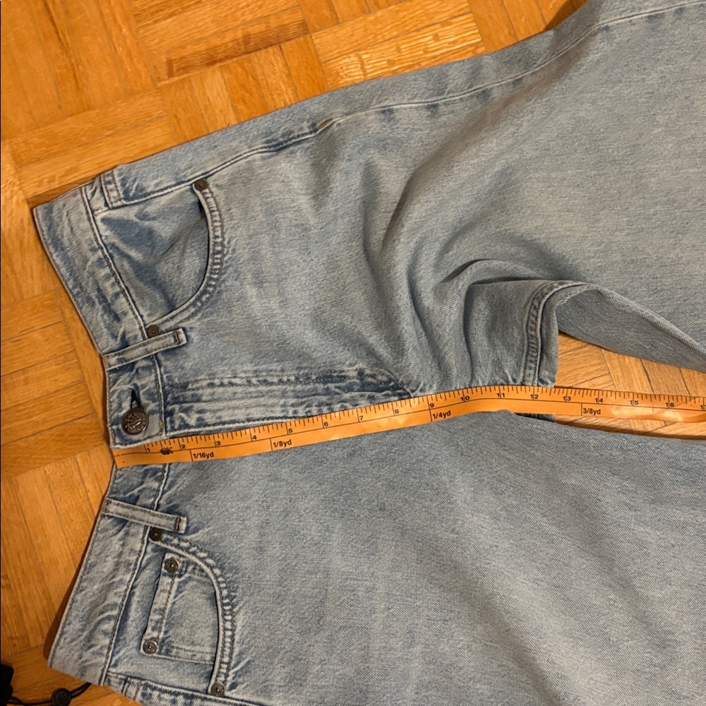 Rag& Bone Wide-Leg Light Blue Jeans - Picture 3 of 13